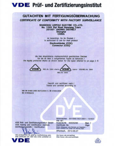 VDE ELECTRICAL SAFETY